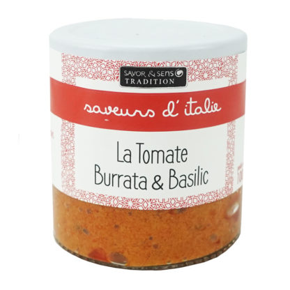 Tartinable tomate séchée burrata et basilic