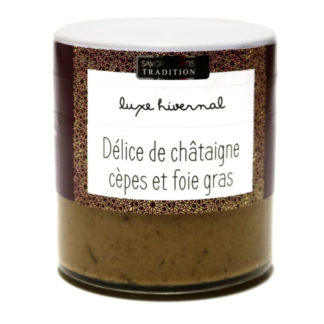 Délice de châtaigne cèpes et foie gras